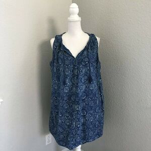 Madewell Womens Blue Paisley Dress Sz Medium